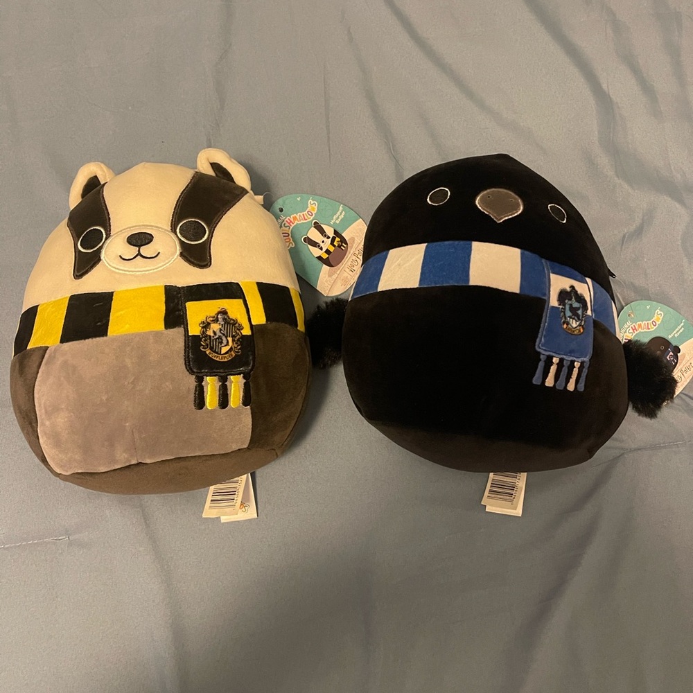 Squishmallows Plush Duo - Hufflepuff & Ravenclaw 7 inch Harry Potter